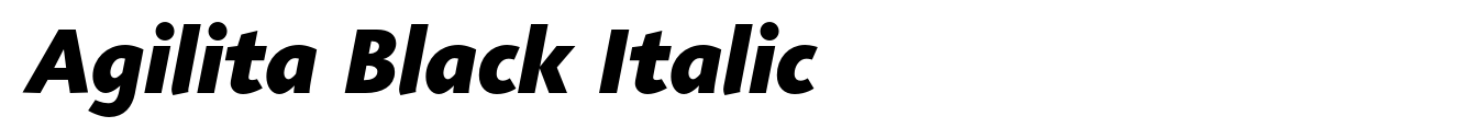 Agilita Black Italic